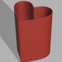 heart pencil holder 3d print model - Mito3D