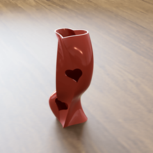 heart pencil pot art valentine valentine's day pen cup 3d print model - Mito3D