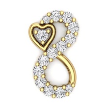heart pendant jewelry jewellery ring gents diamond gold silver sterling jewels 3d print model - Mito3D