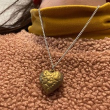coração pingente joalheria colar ouro cuore ciondolo 3d print model - Mito3D