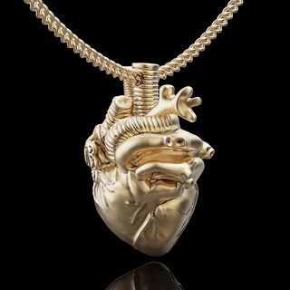 heart pendant 3d print model - Mito3D