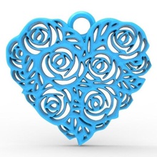 heart pendant 10 jewelry keychain love valentine print fashion art 3d print model - Mito3D