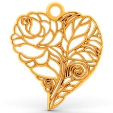 heart pendant 8 jewelry keychain keyring love valentine art 3d print model - Mito3D