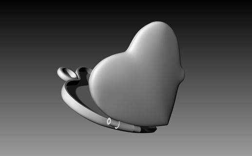 heart pendant photo heart pendant photo gold jewelry printable jewel pendants picture love valentine jewellery gift silver art easyprint cute hearts logos photography  3d print model - Mito3D