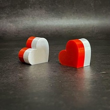 heart picture stand 3d print model - Mito3D