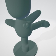 cuore fioriera vaso fiori 3d print model - Mito3D