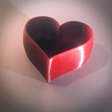 heart planter home love gift idea valentine mother mothers day valentines pot original 3d print model - Mito3D