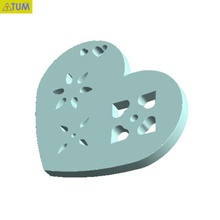 heart plate symbol no1 fashion tumcults free honey lover valentines 14 feb gift 3d print model - Mito3D