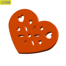 cuore piatto simbolo no7 moda libero il miele amante di san valentino 14 feb regalo 3d print model - Mito3D