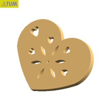 cuore piatto simbolo no8 moda libero il miele amante di san valentino 14 feb regalo 3d print model - Mito3D