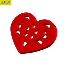 heart plate symbol no12 fashion free honey lover valentines 14 feb gift 3d print model - Mito3D