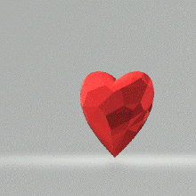 heart poly herz leicht zu drucken deko ender valentines day startseite valendienstag 3d print model - Mito3D