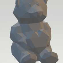 cuore poli orsacchiotto orso arte animale giocattolo 3d print model - Mito3D