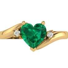 heart princess ring dimaond jewel jewells gold luxury precious engagement platinum gem diamond fashion valentine silver symbol cnc 3dprintable ruby emerald jewelry rings 3d print model - Mito3D