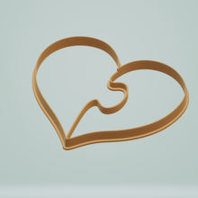 heart puzzle cookie cutter joke kitchen tools gift heard valentine gingerbread 3d print model - Mito3D