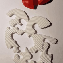 puzzle a forma di cuore il giorno san valentino vari arredamento regalo le bolle stvalentine amore decorazione 3d print model - Mito3D