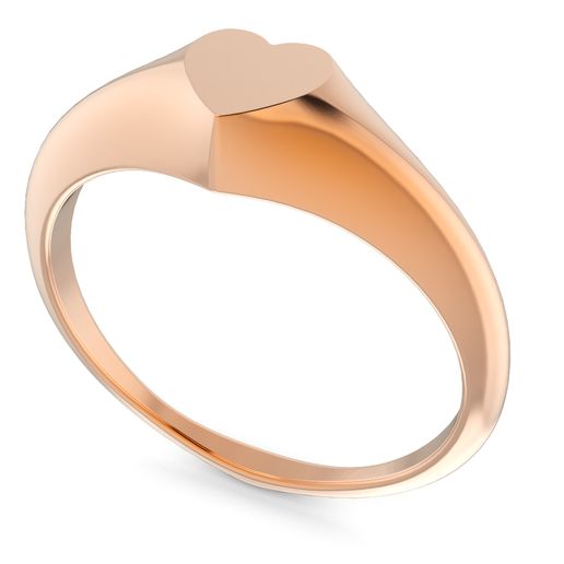 corazón anillo joyería joya 3D print model - Mito3D