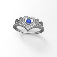 heart ring jewelry jewellery art trend beautiful gold silver fashion diamond 3d print model - Mito3D