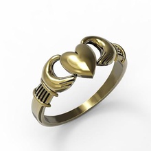 heart ring jewelry 3d print model - Mito3D