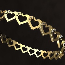 cuore ring1 gioielli 3d print model - Mito3D