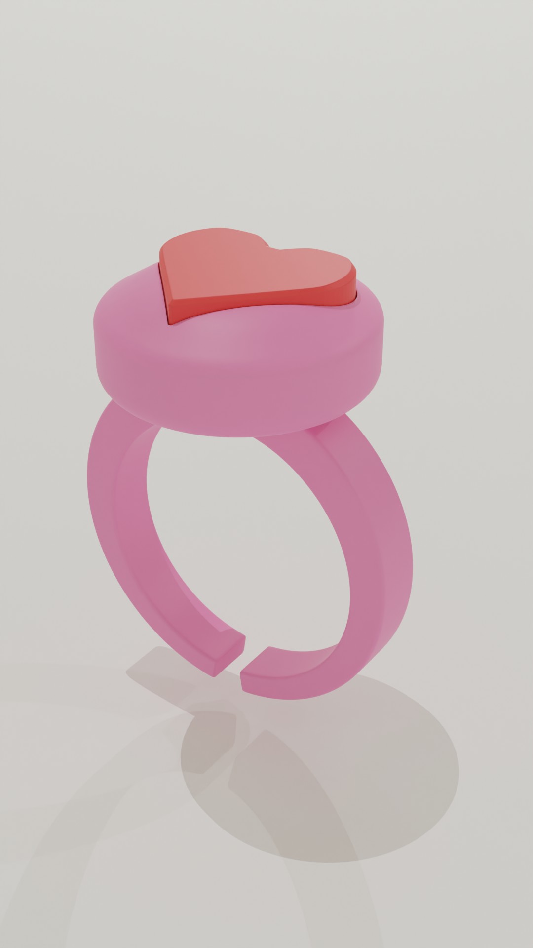 heart ring Jewelry toy 3D print model - Mito3D