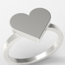 heart ring jewelry stlmodeling 3d 3d print model - Mito3D