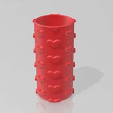 heart roller tool texture roll rollers architecture clay marker 3d print model - Mito3D