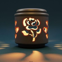 Herz Rose Vase 3d print model - Mito3D