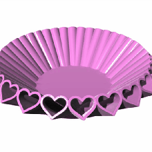 heart shape bowl 3d print model - Mito3D