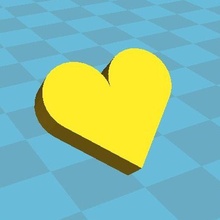 heart shape love 3d print model - Mito3D