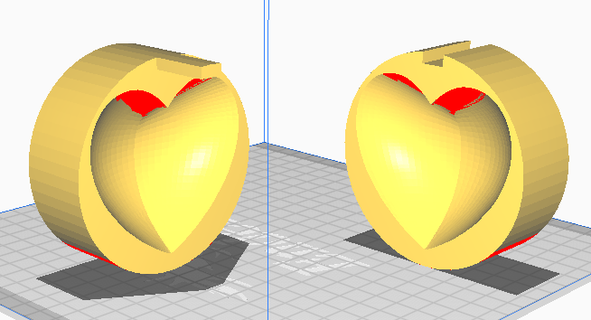 cuore forma muffa 3d print model - Mito3D