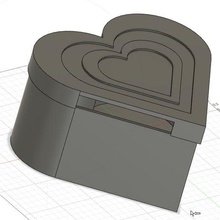 cuore forma scatola attrezzo cassetta postale San Valentino 3d print model - Mito3D