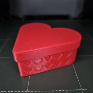 heart shaped box shape lid container valentinexcults 3d print model - Mito3D