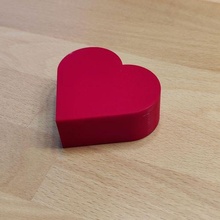 cuore forma scatola magnetico fermo magnete Conservazione organizzazione 3d print model - Mito3D