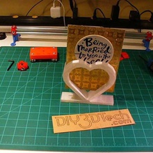 heart shaped card cd holder tool 3d printing 3d print model - Mito3D