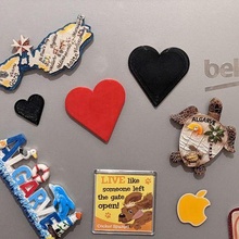 corazón conformado refrigerador imán amor san valentin 3d print model - Mito3D