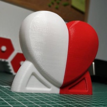 kalp tuz biber çalkalayıcı şeklinde ev mutfak deco hediye aşk atlama Sevgililer Günü valentine 3d print model - Mito3D