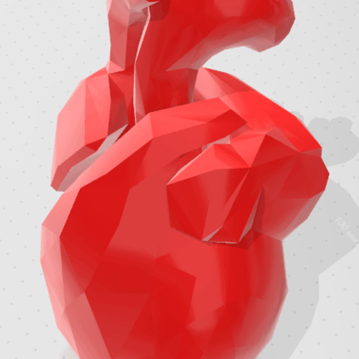 coeur en forme de navire art cœur vase fleurs la fleur l'usine pot l'eau des terres 3D print model - Mito3D