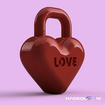 heart shapped kettlebell - st valentine gym keychain 3d print model - Mito3D
