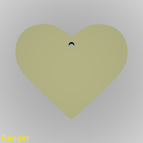silueta de corazón llavero la joyería amor día san valentín gadget fácil rápido 3D print model - Mito3D