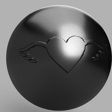 coração sphere mofo banho bombear sólido xampu Sabonete pressione esfera 3d print model - Mito3D