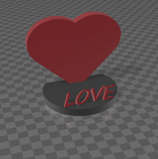 kalp ayakta durmak sevgililer günü gadget anahtarlık kolay hediye Sanat sevgili valentinexcults 3d print model - Mito3D