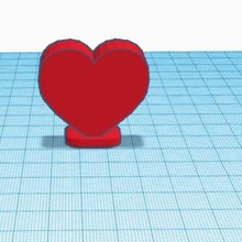 kalp ayakta durmak Aşk i 3d print model - Mito3D