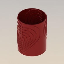 cuore vaso architettura biscotto bottiglia amore amicizia scatola trifoglio madri giorno 3d print model - Mito3D