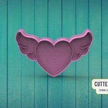 heart wings 3d print model - Mito3D