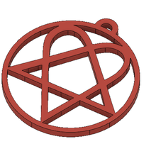 heartagram hoops 3d print model - Mito3D
