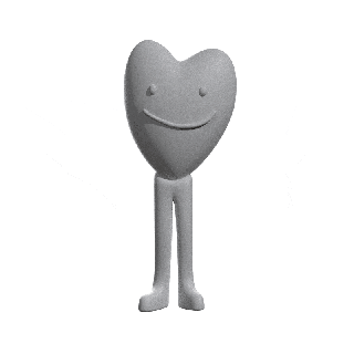 cuore scultura ragazzo design giocattolo d'arte 3dprint pronto carina kawaii 3d print model - Mito3D
