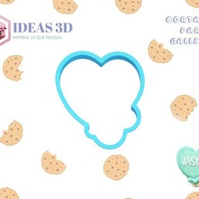 hearth bloom cookie cutter  bloom valentine's day valentine's day cookie cutter cookies 3d print model - Mito3D