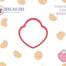 ocak asma kilit anahtar sevgililer gün kurabiye kesici kalp 3d print model - Mito3D