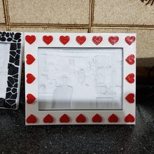 hearts frame my light box home lithophane 3d print model - Mito3D